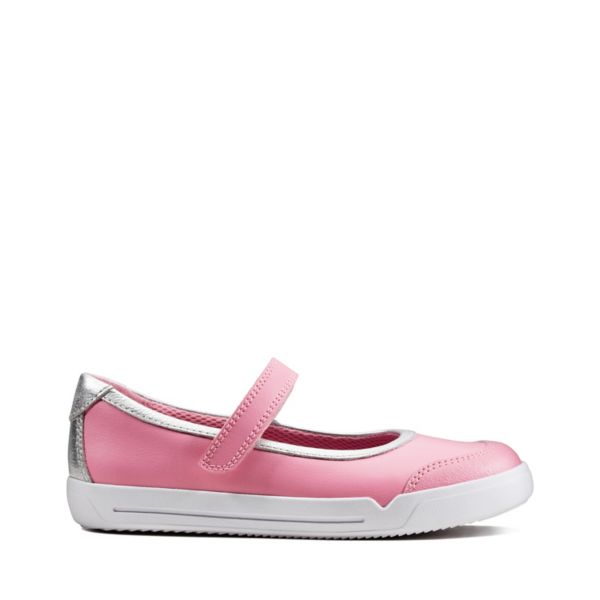 Clarks Girls Emery Halo Kid Casual Shoes Pink | USA-8352917